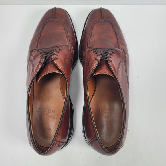 Allen Edmonds Men's Brown Split Toe Leather Shoes US Size 10D - Picture 5 of 8